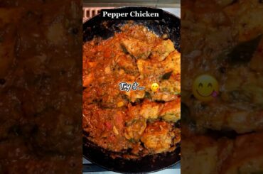 Easy tasty Pepper Chicken | super combo with appam chappathi | chicken recipe #shorts
