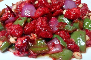 Kung Pao Chicken with Black Pepper l Authentic Chinese Food Recipe