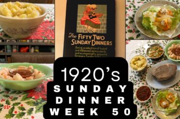 1920s Recipes | Corned Beef | Apple Dumpling | Chili Sauce | 52 Sunday Dinners Project |