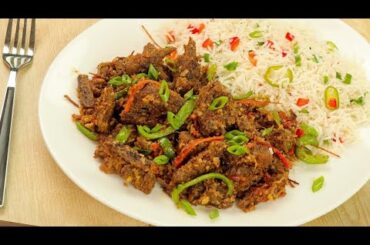 Beef chilli dry recipe  || easy beef chili Dry recipe