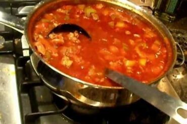 Homemade MEAT CHILI recipe - No Bean Chili cooking