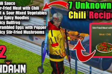 Undawn | 7 Chili Recipes | Unknown Food Unlocked #rhodegamer #iosgameplay #undawn