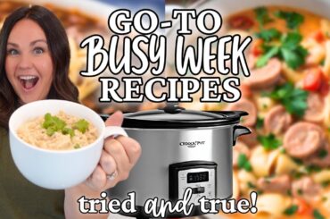QUICK & EASY CROCKPOT RECIPES for a busy week! | Our Go-To DINNERS | DUMP AND GO