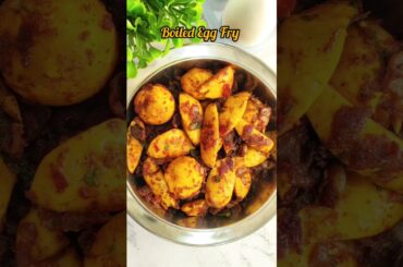 Egg Fry Recipe I Boiled Egg Fry I Spicy Egg Fry I Egg Pepper Fry I Egg Recipes #shorts