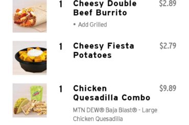 Rate my "I'm high" order