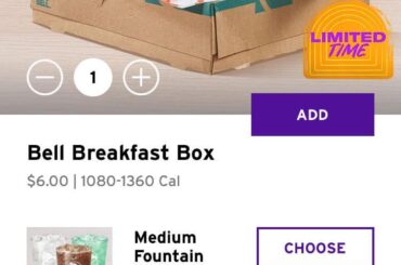Breakfast box