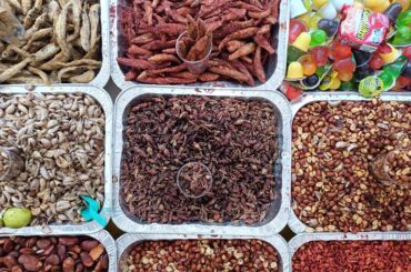 At the market (Chapulines at the center)