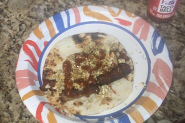 Fire sauce makes breakfast tacos smack