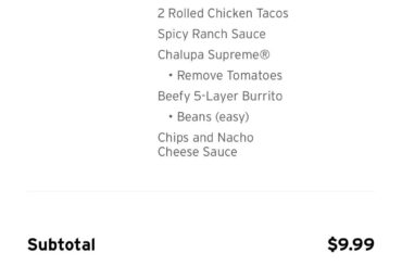 Can’t say no to free Taco Bell.