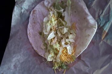Taco came with absolutely no meat