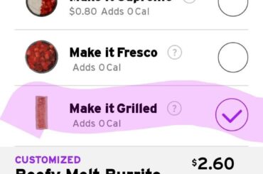 Grilled back?