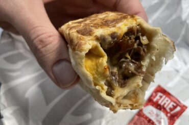 Took yalls advice on my last post and made myself a steak quesarito