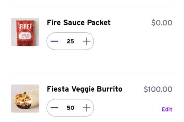 Rate my to go order