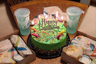 It's my wife's birthday. She knows how to celebrate.