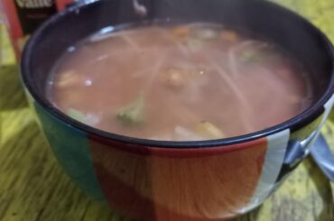 Sopita de fideos con verduras