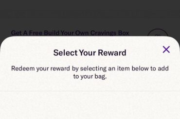 Free Cravings Box Reward Not Working