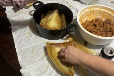 Christmas means everybody makes tamales
