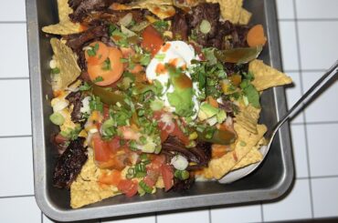Smoked beef cheeks Nachos