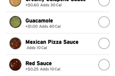 Sauce pricing has never made sense to me