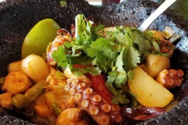 Pulpo at the Blue Shrimp in Puerto Vallarta