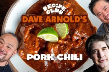 Dave Arnold's PORK CHILI - A Seriously Indulgent Game Day Recipe  | Recipe Club