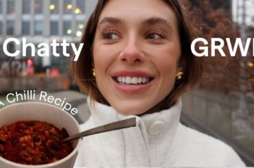 skincare & dermatitis update, current makeup routine, mini vlog + chili recipe