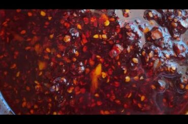 how to make laphing  chili / laphing chilli sauce/homemade chili recipe