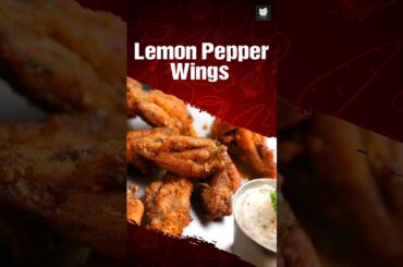 Lemon Pepper Wings | Easy Lemon Garlic Chicken | Chicken Wings Recipe | Get Curried #shorts