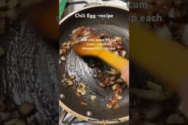 How to cook “chiliegg”adding green #capsicum-recipe#eggchillirecipe|#eggrecipe