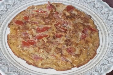 Black Pepper Tomato Omelette / Dinner Recipes / Tomato Recipes /Egg Recipes/ Omelette Recipes 1742