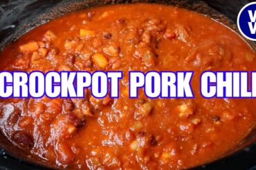CROCKPOT Pork Chili | DUMP & GO SLOW COOKER MEAL | Quick & EASY LOW POINT WW Recipe/ Weight Watchers