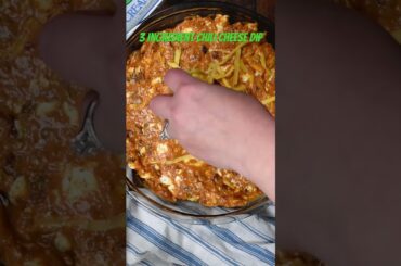 3 Ingredient Chili Cheese #Dip #recipe #shorts LINK IN DESCRIPTION