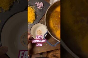 Hearty Homemade Chili in Minutes: Easy & Flavorful! |#shorts #souprecipe