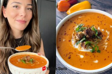 Red Pepper Soup Recipe | Simple and Delish by Canan