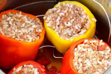 Pressure Cooker Stuffed Peppers Recipe {Instant Pot}