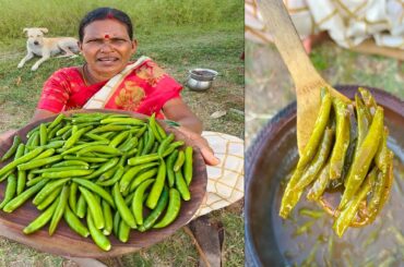 Green Chilli Puli Kulambu Recipe | Village Style Kulambu | Side Dish Recipes