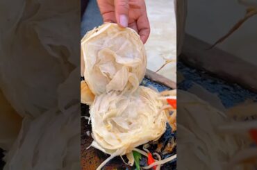 Chinese Burger Fried bean sprouts with chili pepper