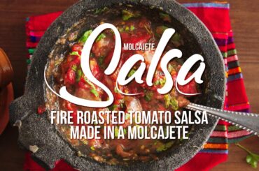 How to Make Salsa Molcajeteada | Tomato & Serrano Pepper Salsa Recipe