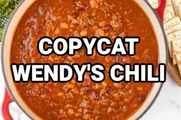 Copycat Wendy's Chili Recipe