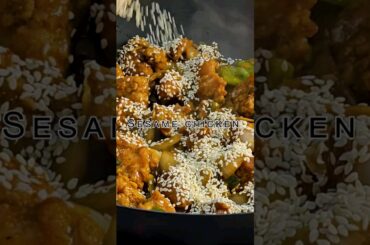 Sesame #chicken with #Delicious Sauce #shorts #food #recipe in related link