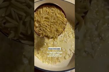 Quick and Delicious Lemon Pepper Shrimp and Orzo Skillet Recipe | Easy Weeknight Dinner #shorts