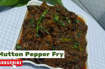 Mutton pepper fry perfect recipe|How to make mutton pepper fry|