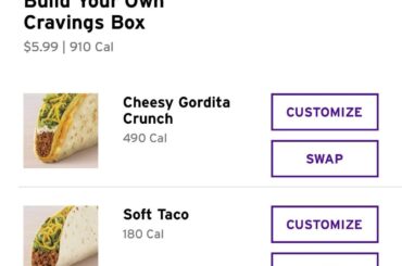 Can’t select drink on “Build your own cravings box”