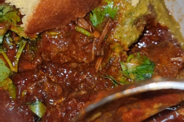 Left over Beef with Guajillo chilli