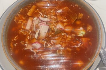 messed up camera made my pozole sparkle