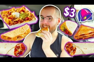 Trying Taco Bell’s NEW $3 Value Menu for 24 HOURS!