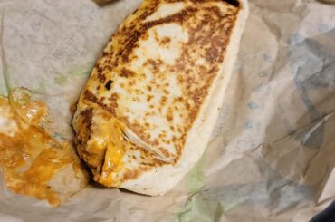 Asked for my five-layer burrito grilled, not smashed...