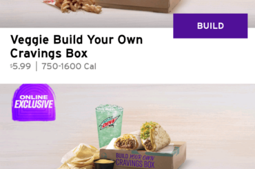 I was pleasantly surprised that my store priced the veggie byo cravings box at $5.99 because of how they recently increased the byo from $7.79 to $9