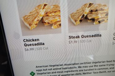 $7 quesadilla is crazy
