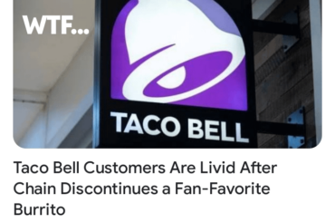 NOOOO, not the Fiesta Veggie Burrito!